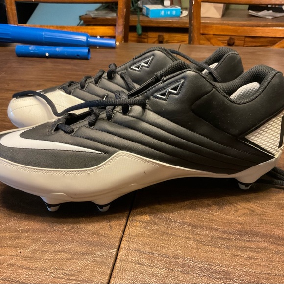 Nike Super Speed D Low Men's Size 12 Football Cleats Black/White Nike 396238-001 - Picture 10 of 13